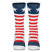Team Number Woven Mid-Calf Socks - USA