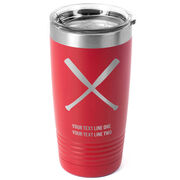 Baseball 20 oz. Double Insulated Tumbler - Crossed Bats Icon