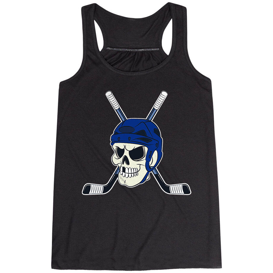  Hockey Flowy Racerback Tank Top - Chill to the Bone