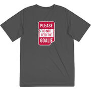 Hockey Short Sleeve Performance Tee - Don't Feed The Goalie