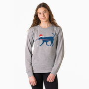 Hockey Tshirt Long Sleeve - Christmas Dog