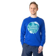 Pickleball Tshirt Long Sleeve - Serve's Up