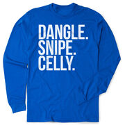 Hockey Tshirt Long Sleeve - Dangle Snipe Celly Words