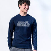 Soccer Tshirt Long Sleeve - Just Kickin' It