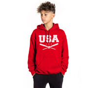 Baseball Hooded Sweatshirt - USA