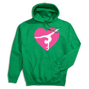 Gymnastics Hooded Sweatshirt - Gymnast Heart