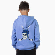Hockey Hooded Sweatshirt - Chill to the Bone (Back Design)