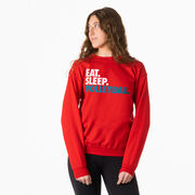 Volleyball Crewneck Sweatshirt - Eat Sleep Volleyball (Bold)