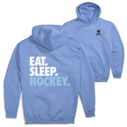 Hockey Hooded Sweatshirt - Eat. Sleep. Hockey (Back Design)