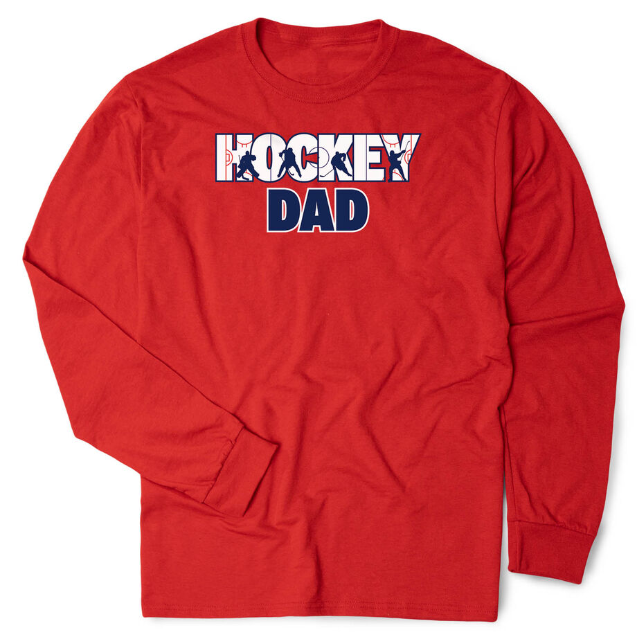 Hockey Tshirt Long Sleeve - Hockey Dad Life