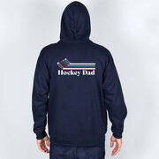 Hockey Hooded Sweatshirt - Hockey Dad Sticks (Back Design)