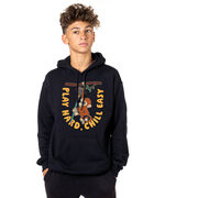 Guys Lacrosse Hooded Sweatshirt - Play Hard, Chill Easy