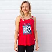 Hockey Flowy Racerback Tank Top - Survival of the Fittest