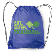 Pickleball Drawstring Backpack - Eat. Sleep. Pickleball