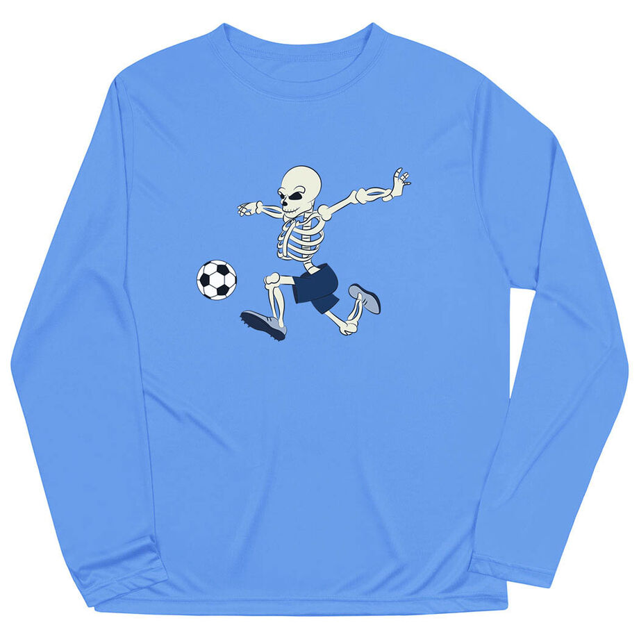 Soccer Long Sleeve Performance Tee - Skeleton Striker