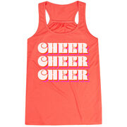 Cheerleading Flowy Racerback Tank Top - Retro Cheer