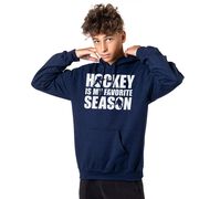 Hockey Hooded Sweatshirt - Hockey Is My Favorite Season