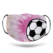 Soccer Face Mask - Soccer Ball Tie-Dye