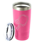 Pickleball 20 oz. Double Insulated Tumbler - Paddle and Ball