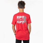 Baseball Short Sleeve T-Shirt - Rip It Flip It (Back Design)