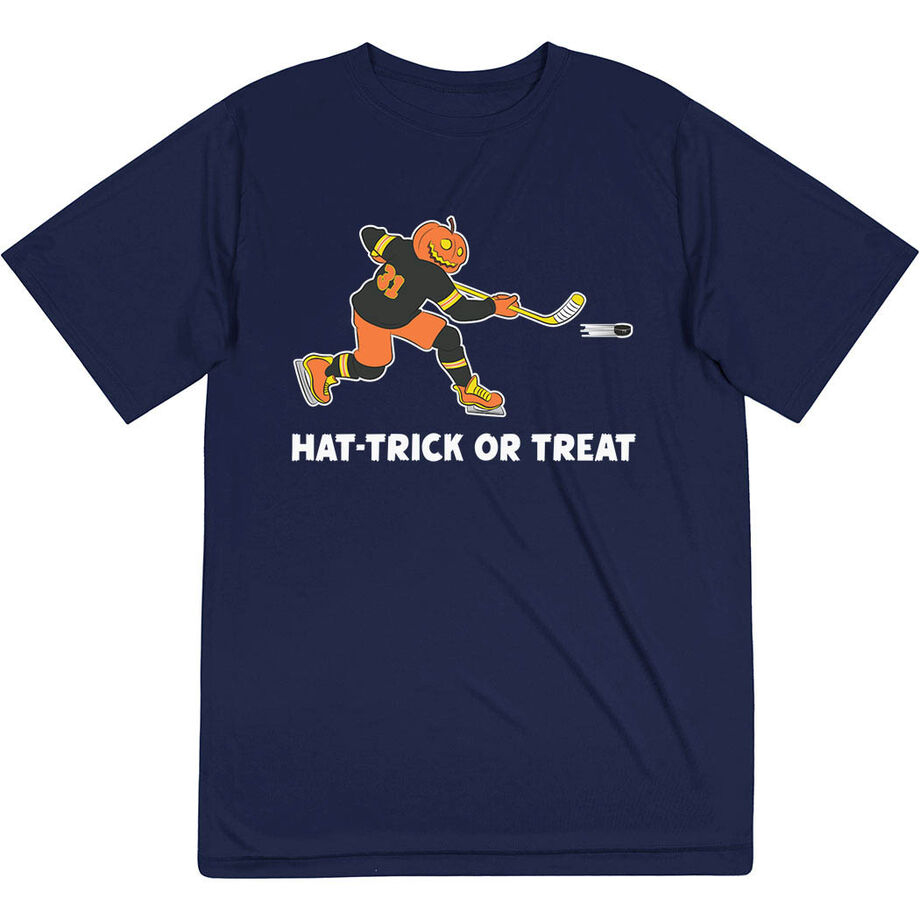 Hockey Short Sleeve Performance Tee - Hat-Trick or Treat