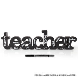 Teacher Wood Words Ready to Autograph
