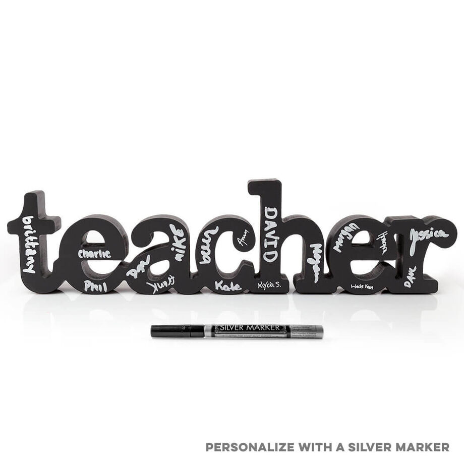 Teacher Wood Words Ready to Autograph