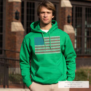 Baseball Hooded Sweatshirt - Patriotic Baseball