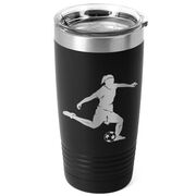 Soccer 20 oz. Double Insulated Tumbler - Female Silhouette