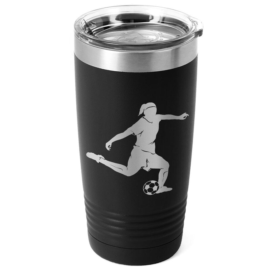Soccer 20 oz. Double Insulated Tumbler - Female Silhouette