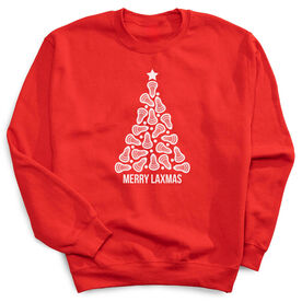 Lacrosse Crewneck Sweatshirt - Merry Laxmas Tree