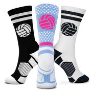 Volleyball Woven Mid-Calf Sock Set - Spike-Worthy