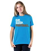 Football T-Shirt Short Sleeve Eat. Sleep. Football.