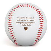 Engraved Baseball - Keep On Playing Ball