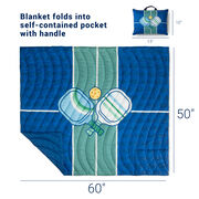 Pickleball Gameday Puffle Blanket - Play Pickleball