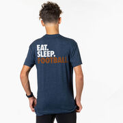 Football Short Sleeve T-Shirt - Eat. Sleep. Football. (Back Design)