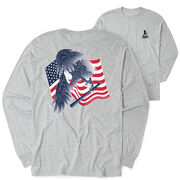 Baseball Tshirt Long Sleeve - Baseball Eagle (Back Design)