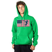 Guys Lacrosse Hooded Sweatshirt - Patriotic Lacrosse