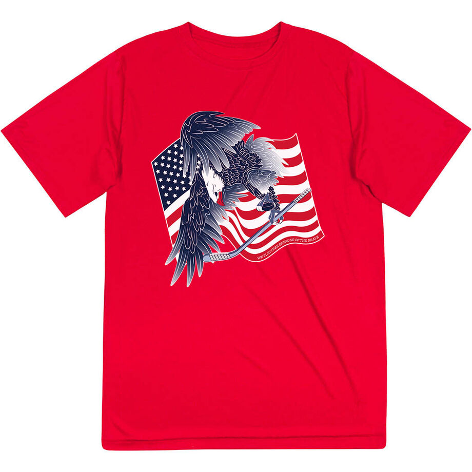 Hockey Short Sleeve Performance Tee - Hockey Eagle