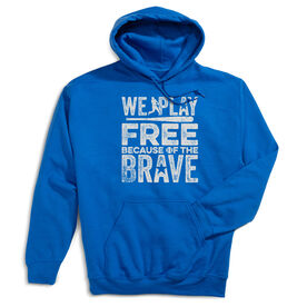 Baseball Hooded Sweatshirt - Because Of The Brave Baseball