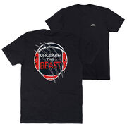 Wrestling Short Sleeve T-Shirt - Unleash The Beast (Back Design)