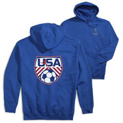Soccer Hooded Sweatshirt - Soccer USA (Back Design)