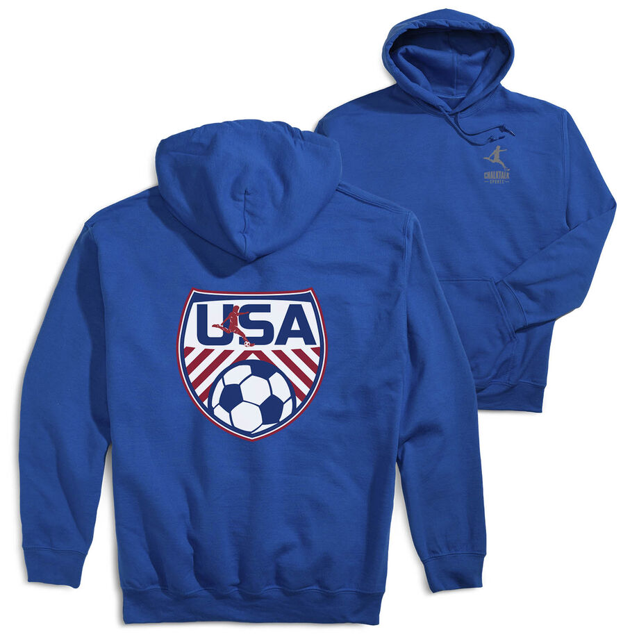 Soccer Hooded Sweatshirt - Soccer USA (Back Design)