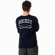 Hockey Crewneck Sweatshirt - Varsity Hockey (Back Design)