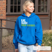 Field Hockey Hooded Sweatshirt - Eat. Sleep. Field Hockey.