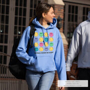 Softball Hooded Sweatshirt - Softball Makes Me Happy