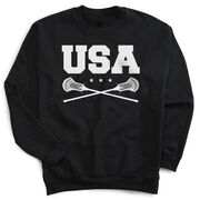 Guys Lacrosse Crewneck Sweatshirt - USA Lacrosse