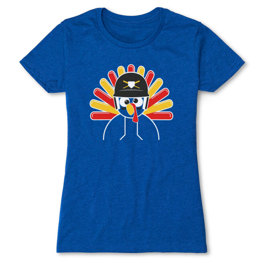 Softball Women's Everyday Tee - Goofy Turkey Player