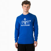 Guys Lacrosse Tshirt Long Sleeve - Bad To The Bone