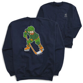 Hockey Crewneck Sweatshirt - St. Hat-Trick (Back Design)